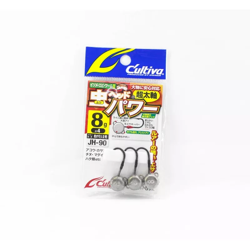 Owner JH-90 Jig Head Bug Head Power 8 grams Size 4 (7889)
