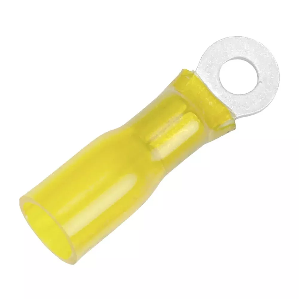 Pacer 12-10 AWG Heat Shrink Ring Terminal – #10 Stud Size – 3 Pack