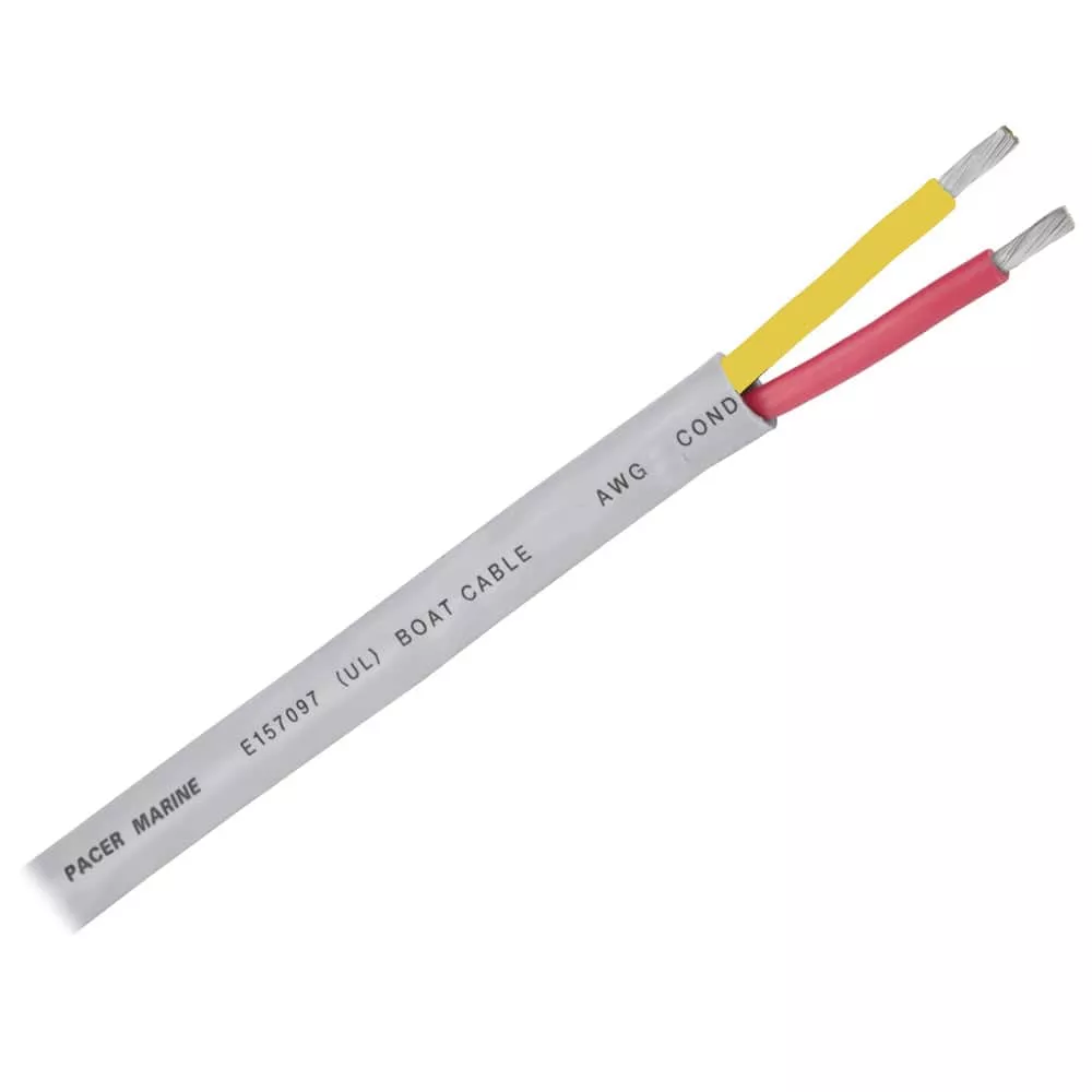 Pacer 16/2 AWG Round Safety Duplex Cable – Red/Yellow – 100′