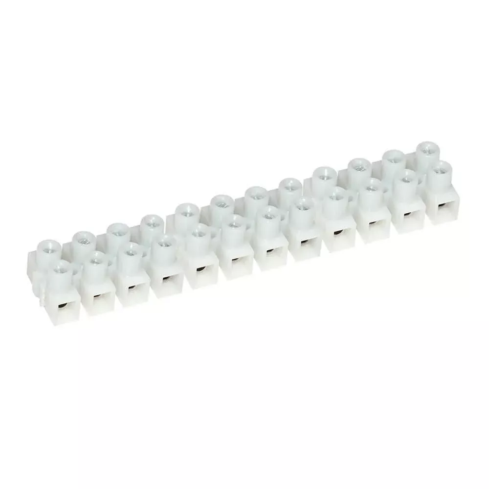Pacer 20A Euro Style Terminal Block – 12 Gang – 5 Pack – E200-12-5