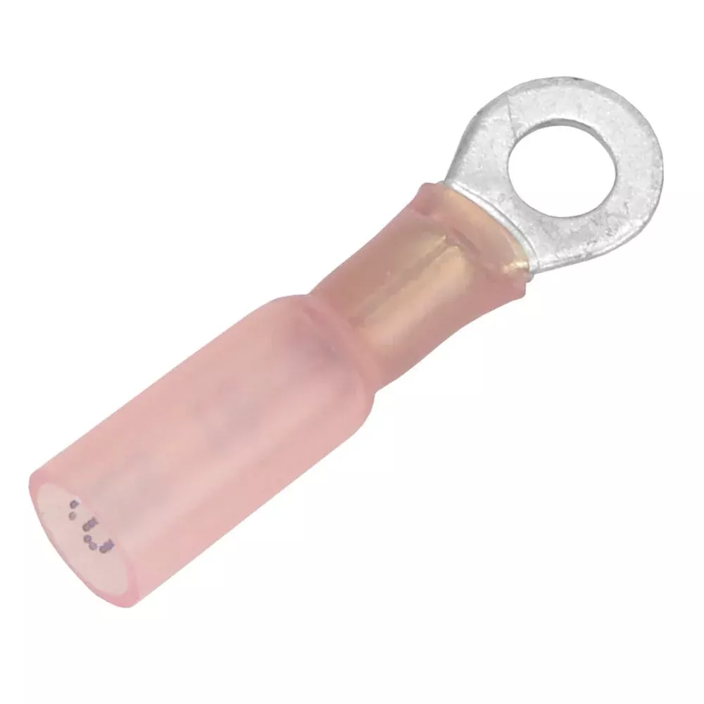 Pacer 22-18 AWG Heat Shrink Ring Terminal – #8 Stud Size – 3 Pack