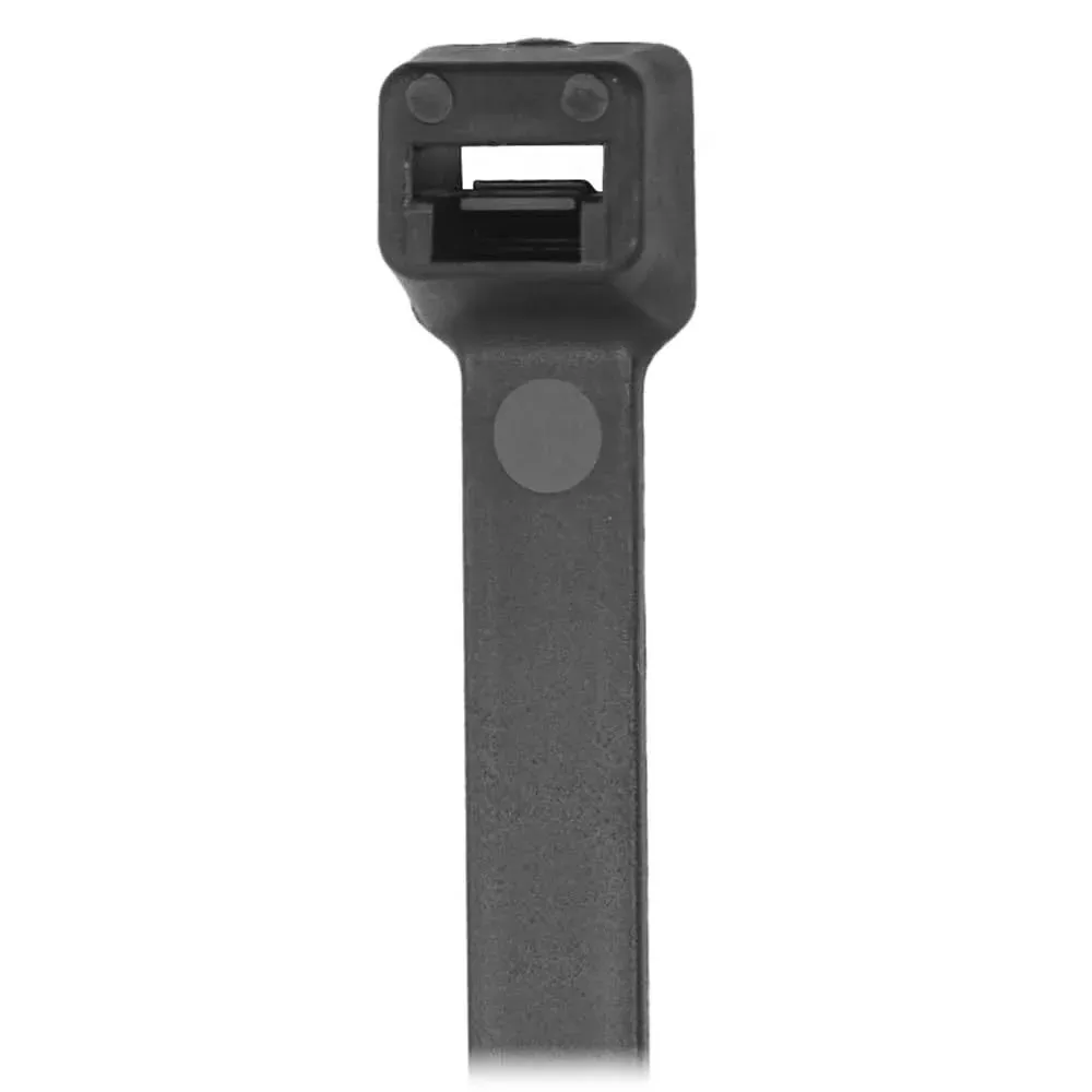 Pacer 8″ Cable Tie – Black – 50lb Tensile Strength – 2″ Bundle Diameter – 100 Piece Bag