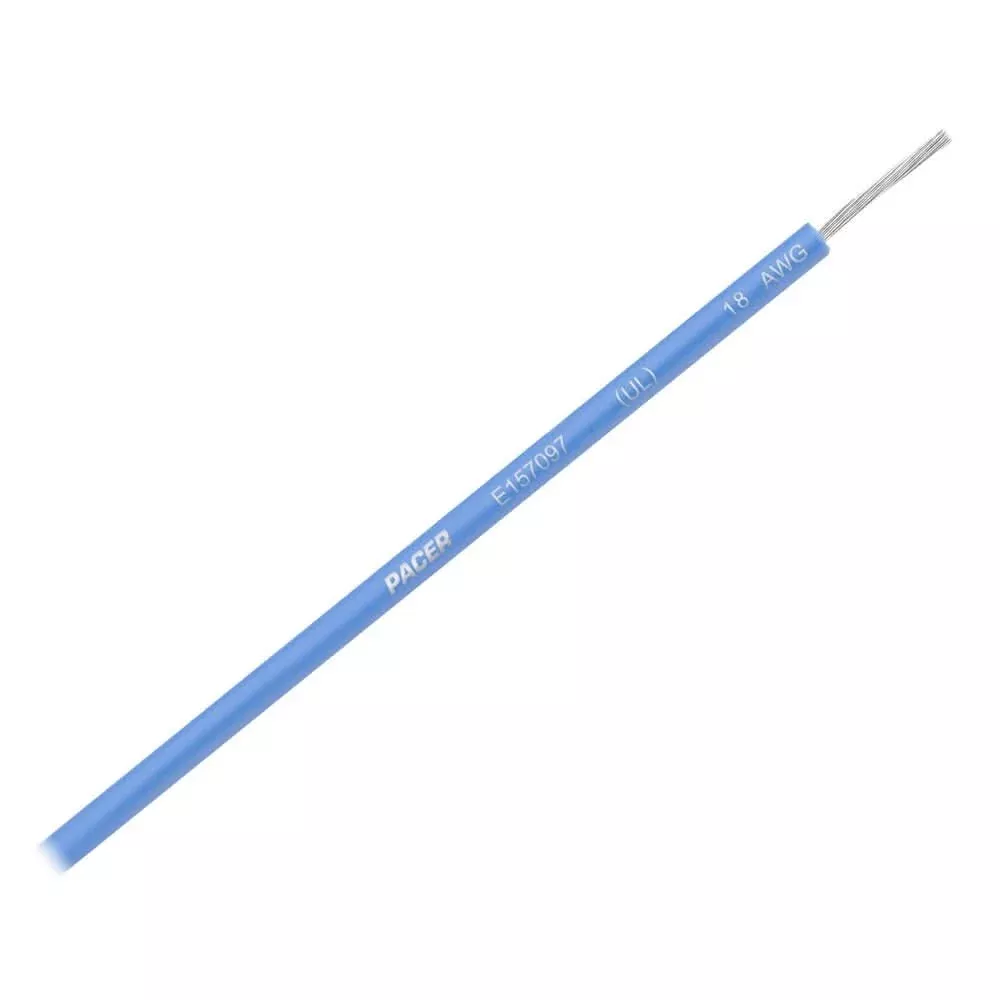 Pacer Blue 18 AWG UL Marine Wire – 35′