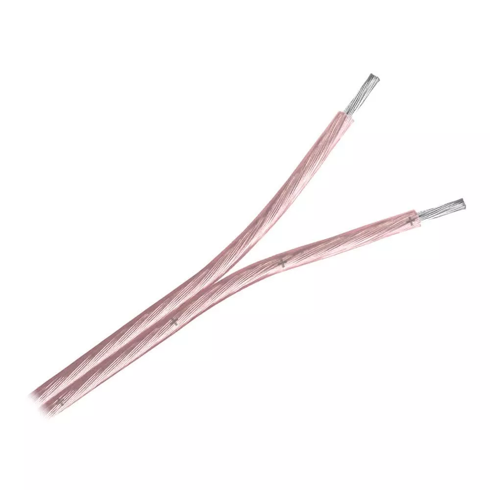Pacer Clear 16/2 AWG Two Conductor Speaker Wire – 100′