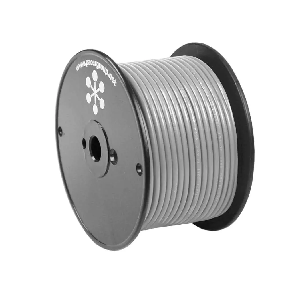 Pacer Grey 10 AWG Primary Wire – 20′ – WUL10GY-20