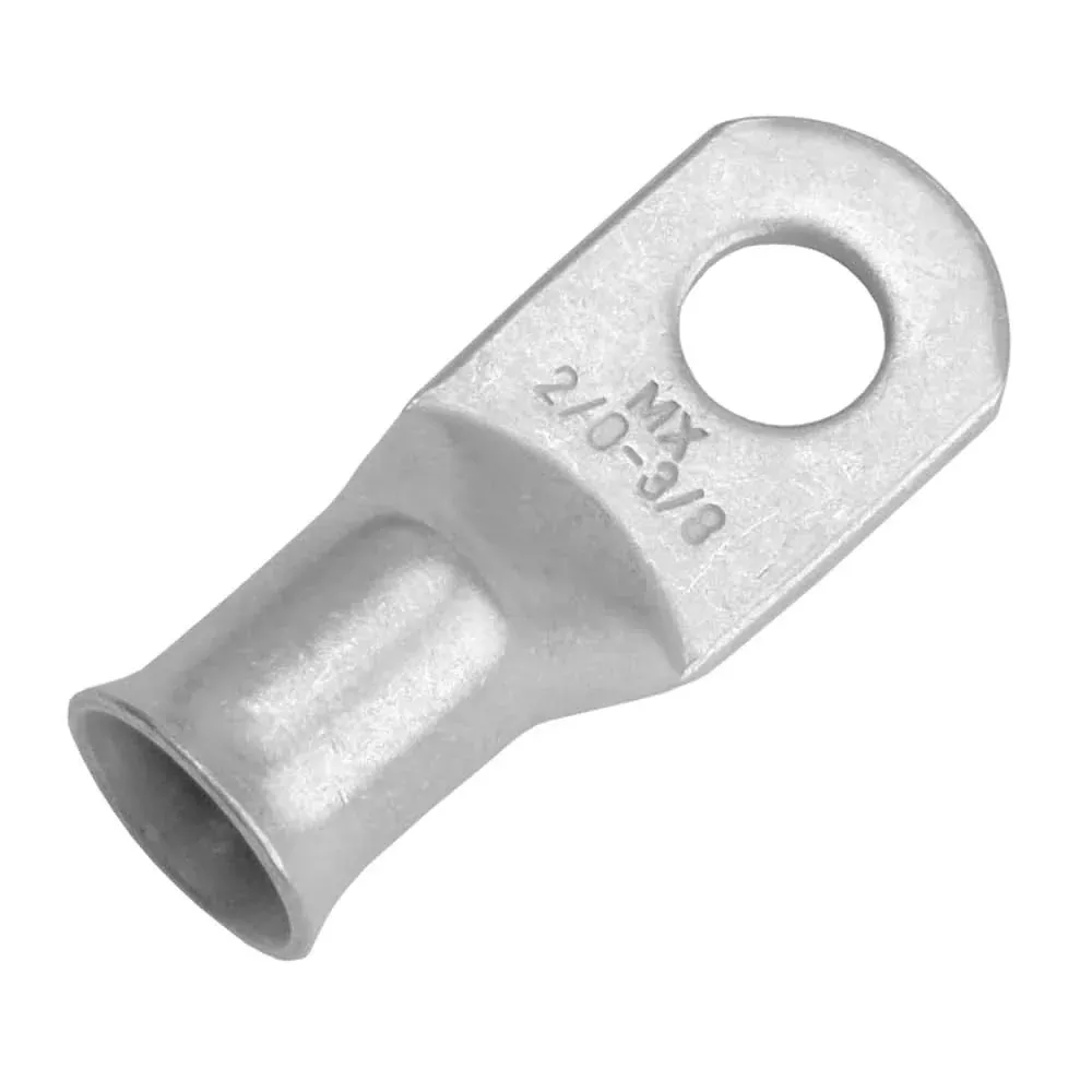 Pacer Tinned Lug 2/0 AWG – 3/8″ Stud Size – 10 Pack
