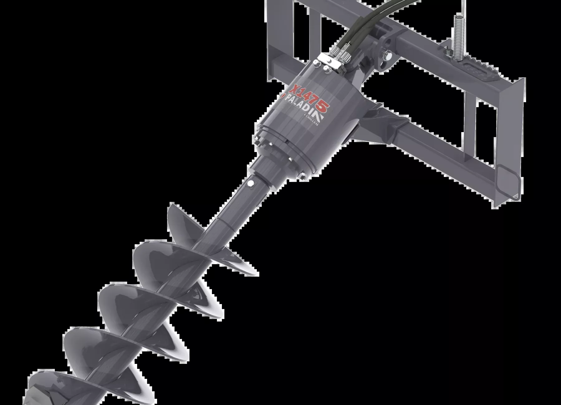 Paladin Extreme Duty Auger Drive | Width 36″ | Round Drive 2.56″ | Hydraulic Flow Range 15-35 GPM| For Skid Steer