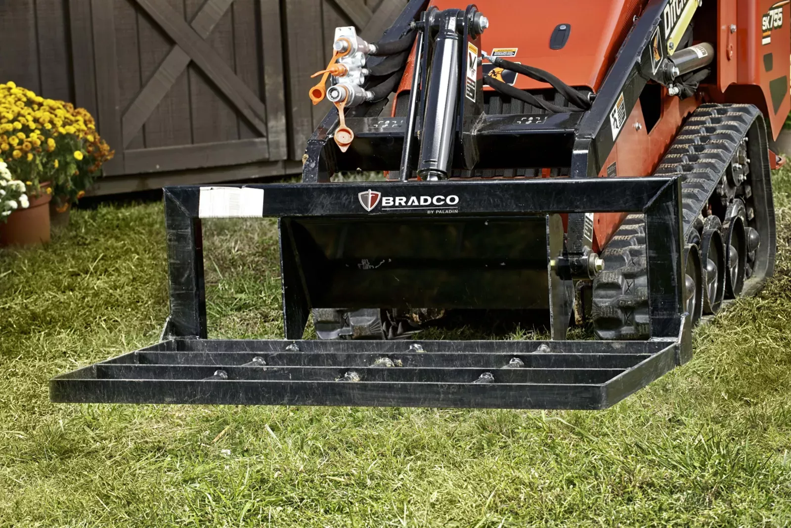 Paladin Land Leveler/ Grader | 48" Working Width | 8-15 GPM | For Mini Skid Steer