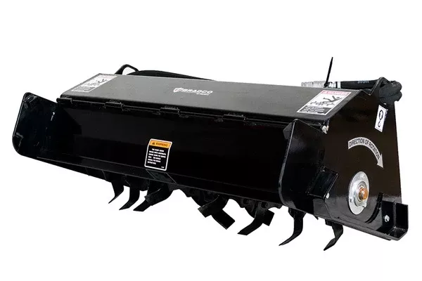 Paladin Tiller Mini Universal Hitch | Width 40″ & 48” | 8-15 GPM | For Mini Skid Steer