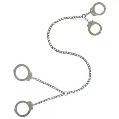 Peerless Model 700CTC-32 Dual Restraint Transport Chain w/ 2 Model 700 Handcuffs