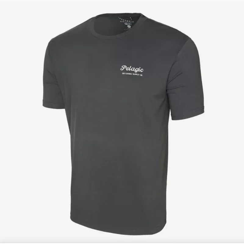 Pelagic 1014 Tee Shirt Freespool SS Dockline BLK Size M (6706)