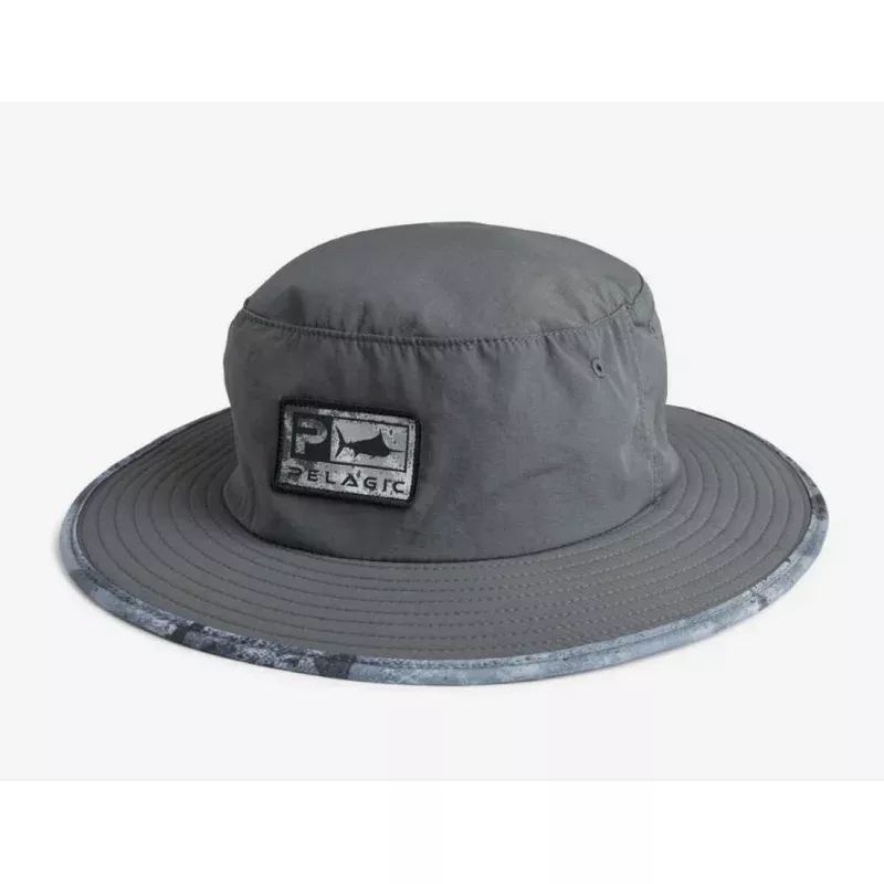 Pelagic 1204 Hat Bucket Sunsetter Pro Open Seas BLK Size Free (3123)