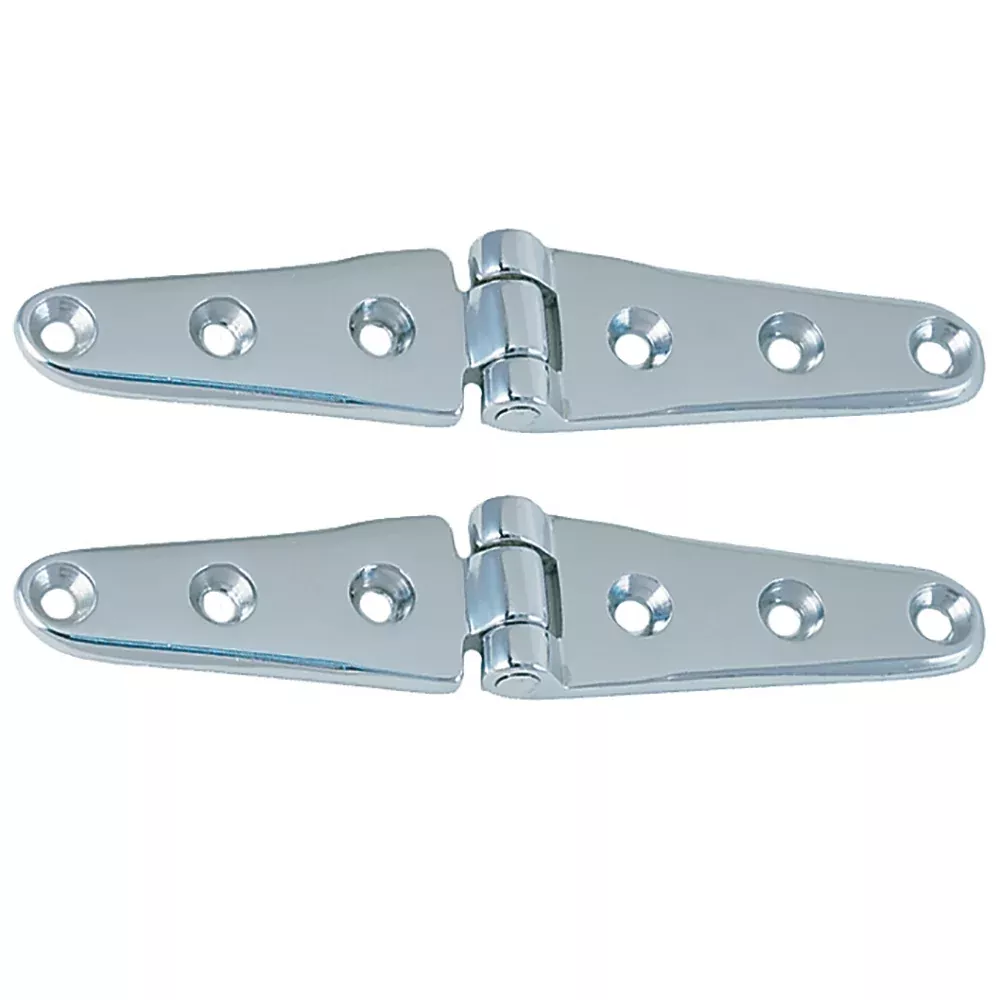 Perko 8″ Chrome Plated Bronze Strap Hinges [0120DP3CHR]