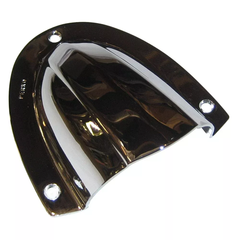 Perko Clam Shell Ventilator – Chrome Plated Brass – 4″ x 3-3/4″