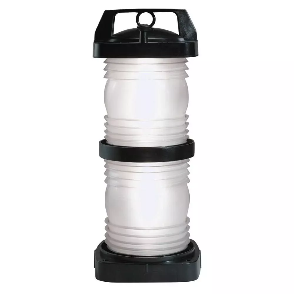 Perko Double Lens Navigation Light – Masthead Light – Black Plastic, White Lens – 1365E00BLK