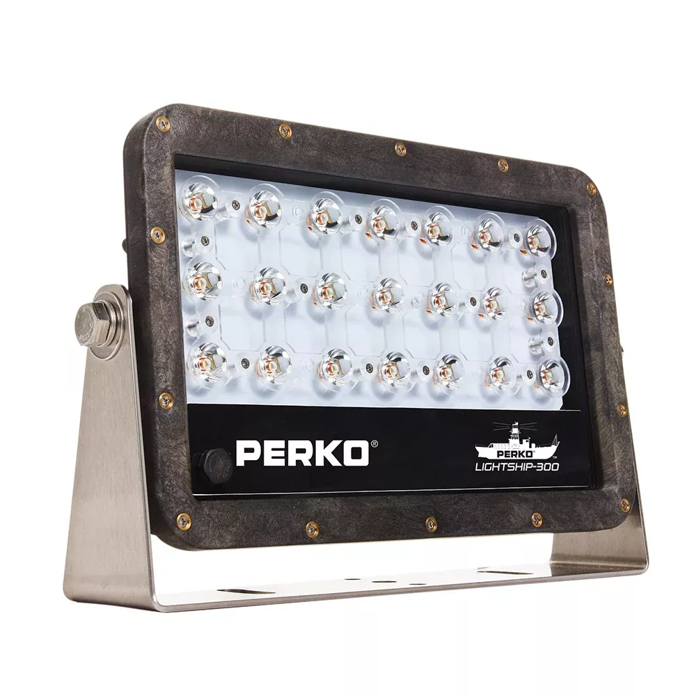 Perko Lightship 100 LED High Performance Spotlight – 12/24V – Black [1643100S0B]
