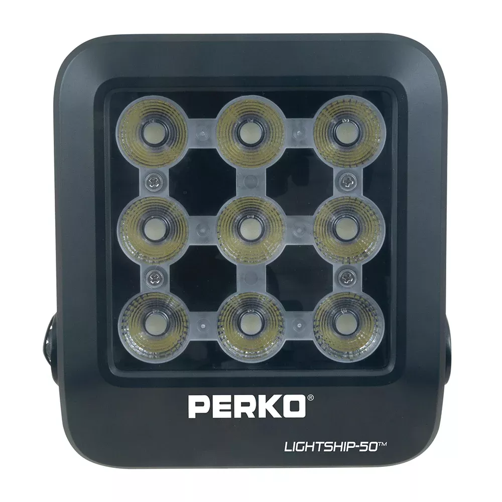 Perko Lightship 50 LED High Performance Floodlight – 12/24V – Black [1643050F0B]