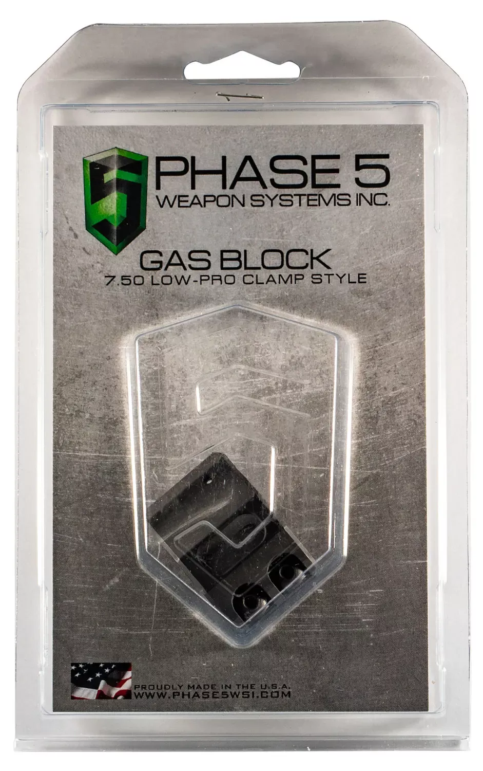 PHASE 5 WEAPON SYSTEMS Lo Pro Gas Block Clamp Style 0.750"