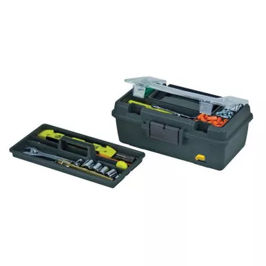 Plano 114002 Classic Tool Box w/ Removeable Tray - Graphite Gray