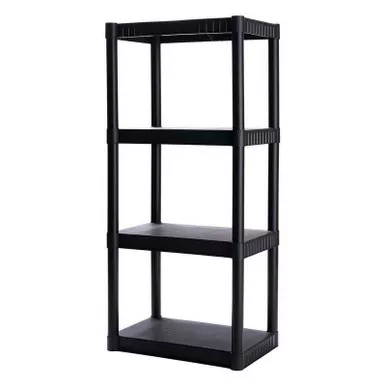 Plano PLA9177SB 4-Shelf Standard Duty Storage Unit - Black