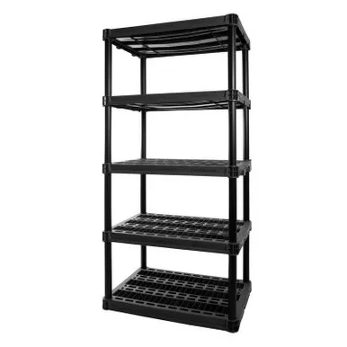 Plano PLA9624SB 5-Shelf Extra Heavy Duty Storage Unit - Black