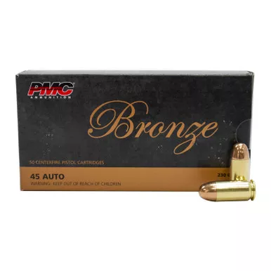 PMC Bronze Ammunition 45 ACP 230 Grain FMJ 50 Rounds