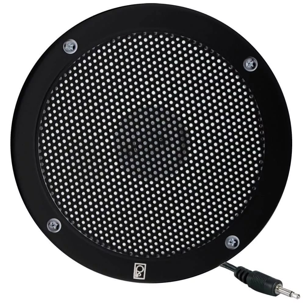 Poly-Planar MA-1000 5-Inch VHF Extension Speaker – Black – MA1000RB