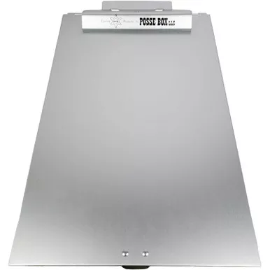 Posse Box PJ-32D Aluminum Bottom Opening Single-Compartment Junior Clipboard Box - 14" x 9" x 1"