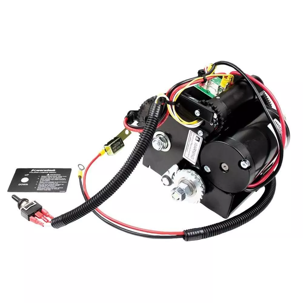 Powerwinch Folding & Pop-Up Camper Winch w/1200lb Lift Capacity – P92001