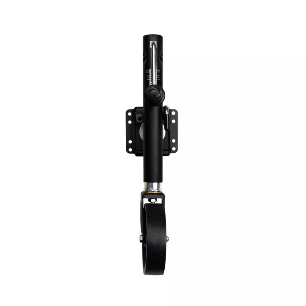 Powerwinch Select Series Jack - 1500lb, Weld-On, Single Wheel, Carbon Black - 21400-J-1500-W1-B-R