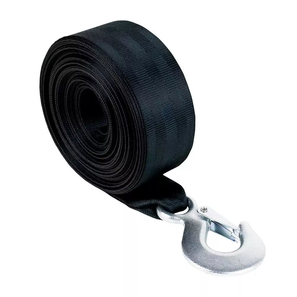 Powerwinch Tow Tight Winch Strap 2 in x 12 ft with Forged Snap Hook – 21263