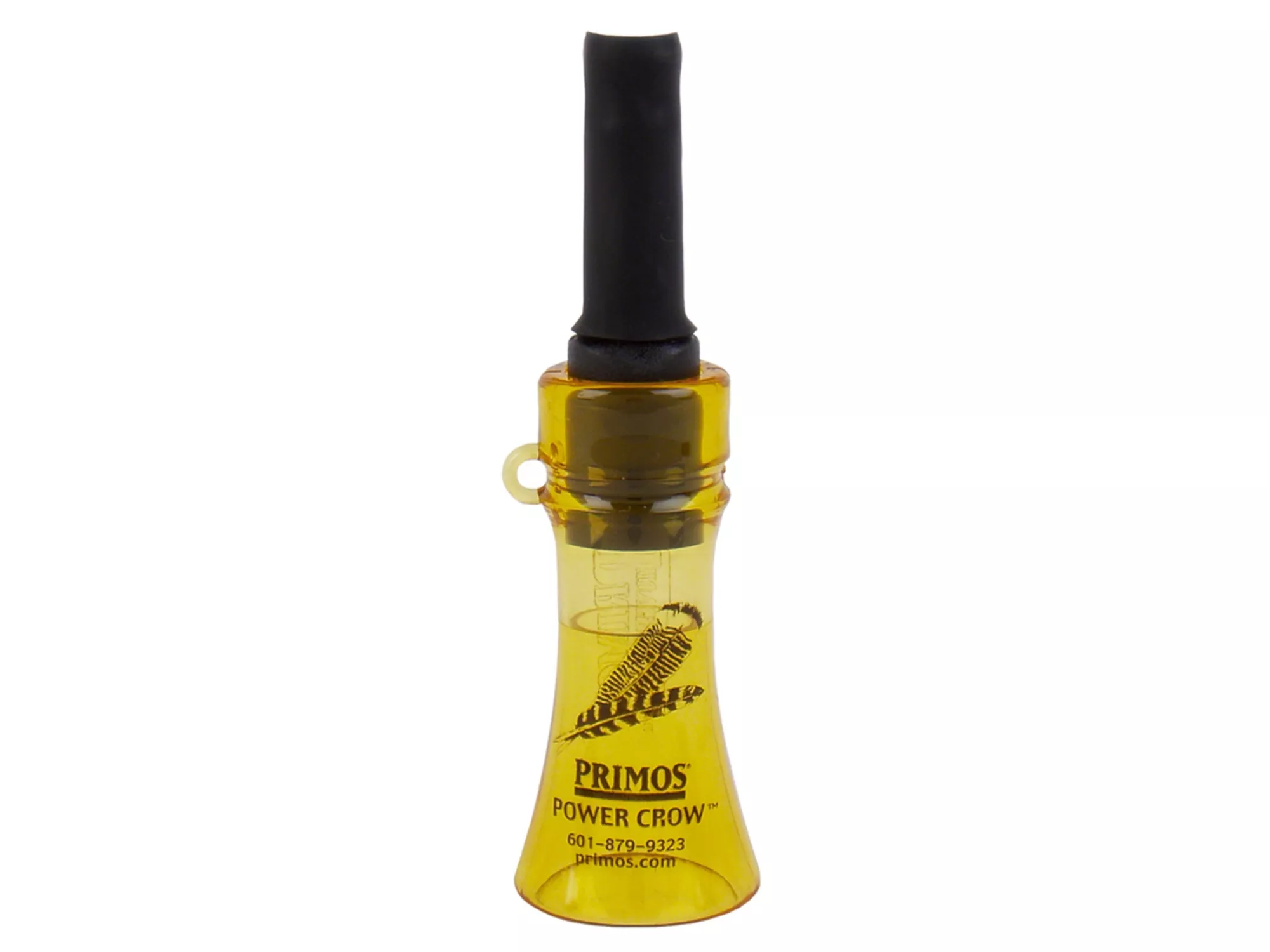 Primos Power Crow Locator Call (Plastic Mouth Call), Black/Yellow
