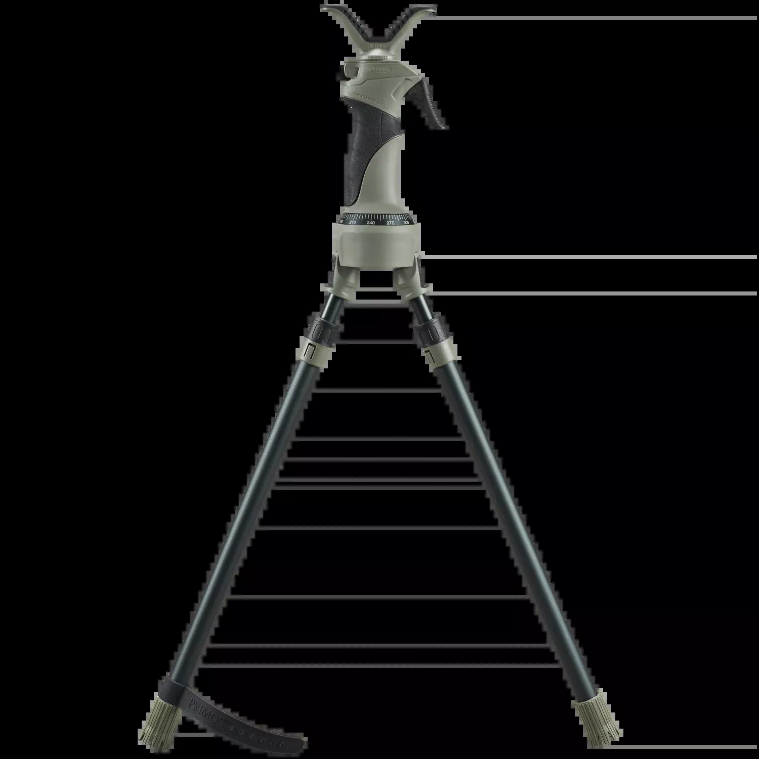 Primos Trigger Stick X Short Bipod (29–41″) | Adjustable Shooting Rest #64102
