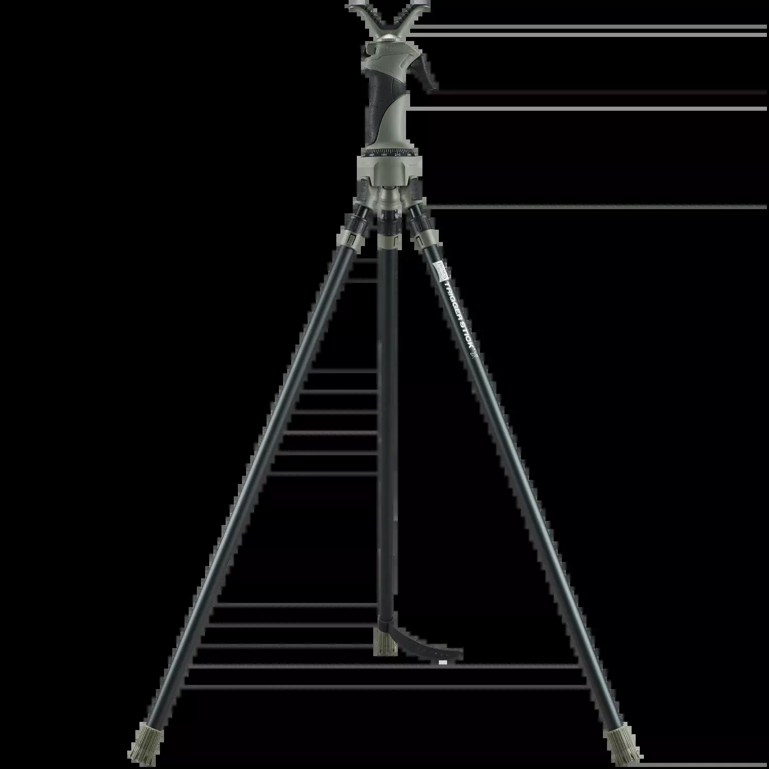 Primos Trigger Stick X Tall Tripod (41–66″) | Adjustable Shooting Rest #64203