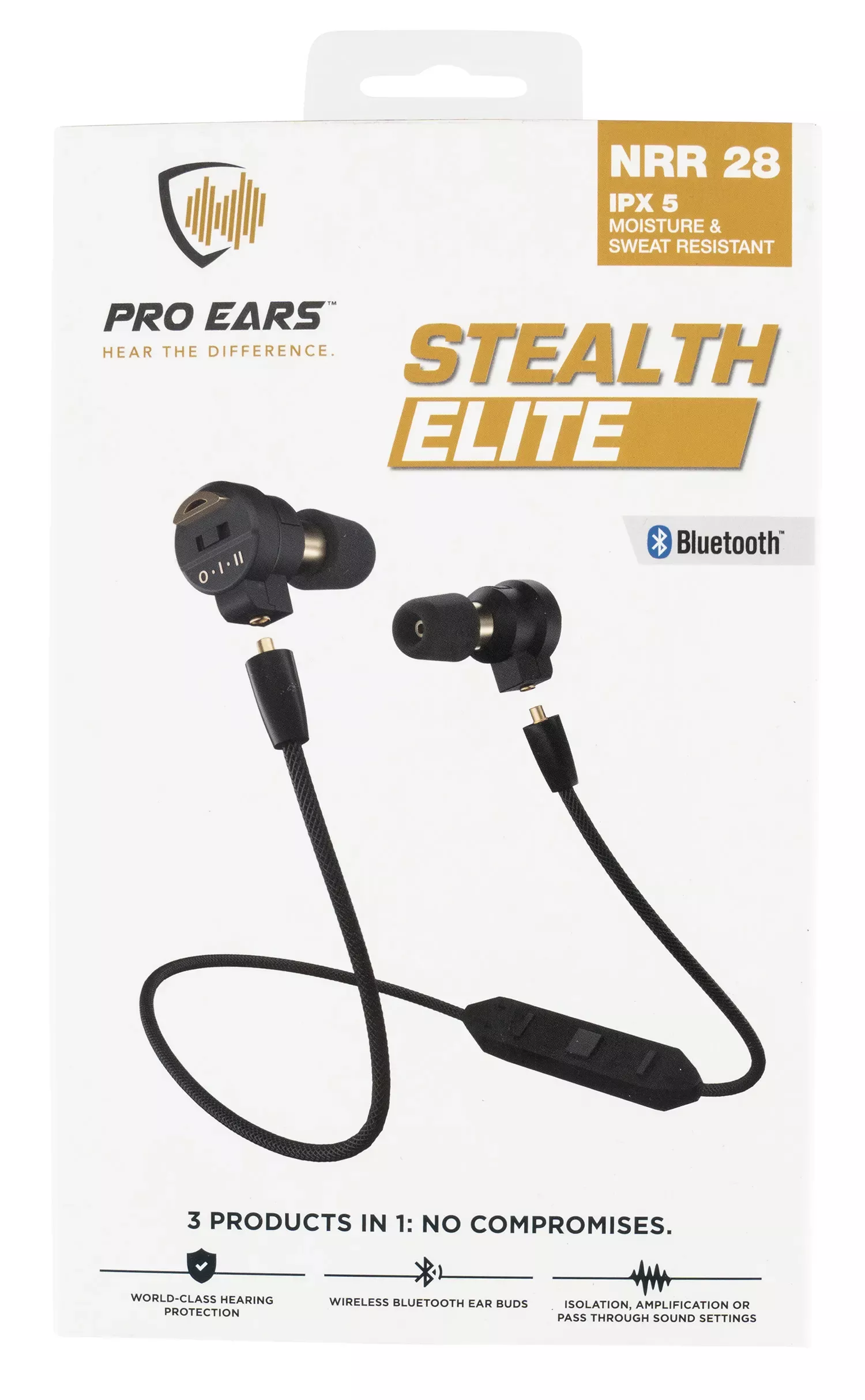 Pro EarsStealth Elitewith Bluetooth 28 dB Behind The Head