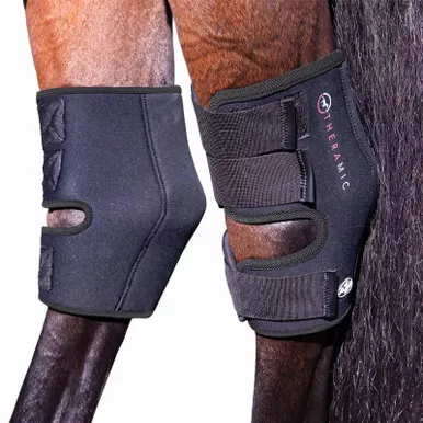 PROFESSIONAL'S CHOICE Theramic Black/Charcoal Hock Boots (PCTHB-BLA/CHA)