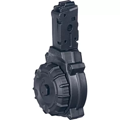 ProMag DRM-A21 Polymer Drum Magazine Sig Sauer MPX 9mm, Black, 50 Round