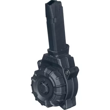 ProMag DRM-A35 Polymer Drum Magazine Glock 48/43X 9mm, Black, 30 Round