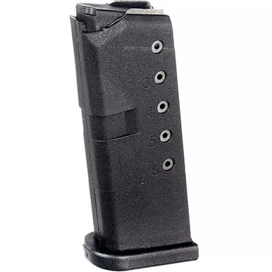 ProMag GLK12 Polymer Magazine, Glock 43, 9mm, Black, 6 Round