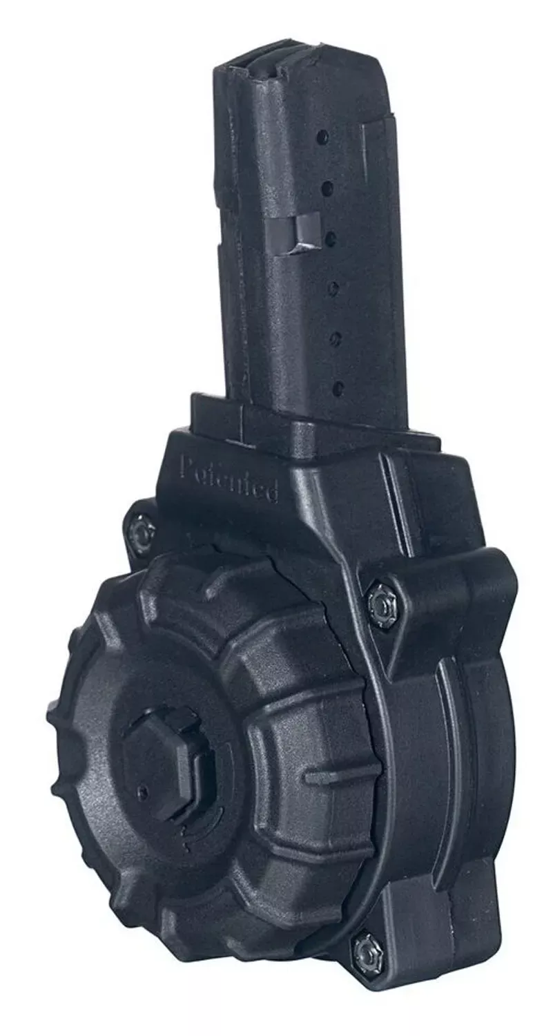 ProMag OEMBlack Drum 30rd for 9mm Luger AR-15 with Glock Style Mag