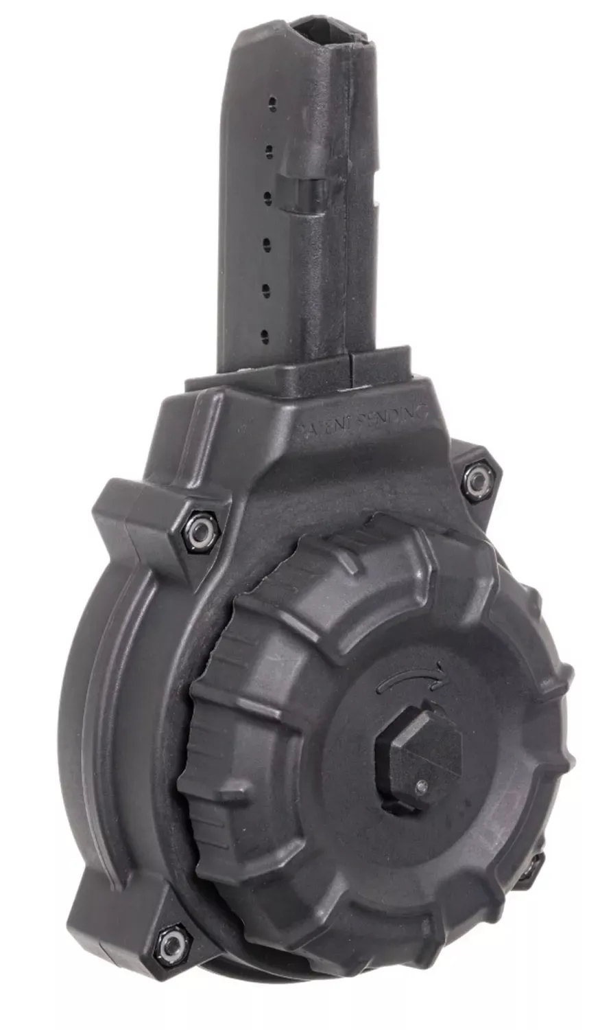 ProMagOEMBlack Drum 50rd for 9mm Luger AR-15 with Glock Style Mag