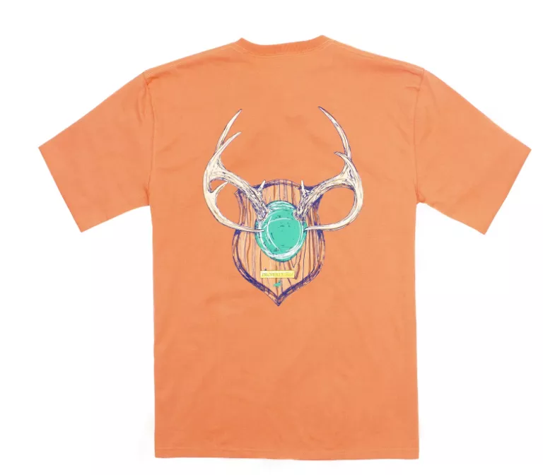Properly Tied Boys SS Antler Mount Tee – Mango #LDG1157