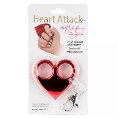 PS Products Heart Attack Key Chain Red