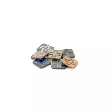 PVC Cross Patch - 1" x 1"