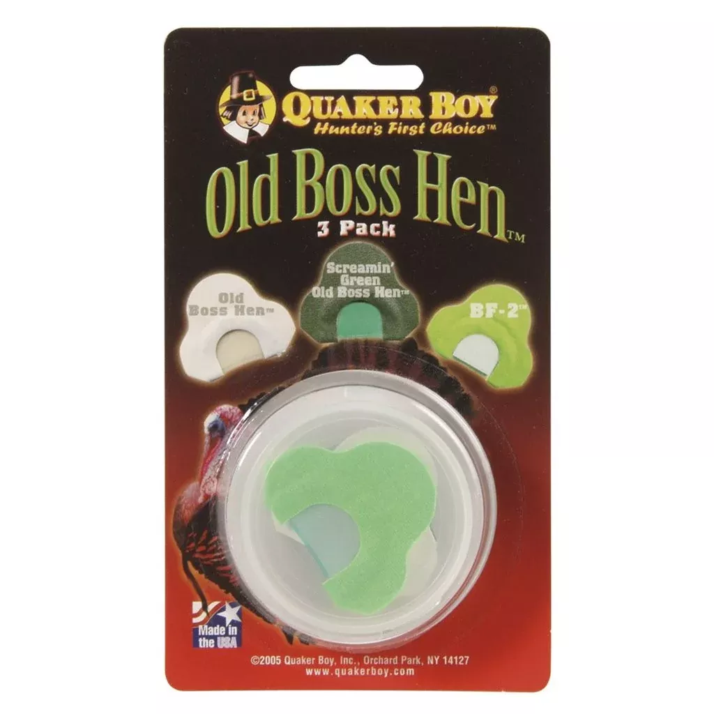 Quaker Boy Old Boss Hen Turkey Call – 3 Pack