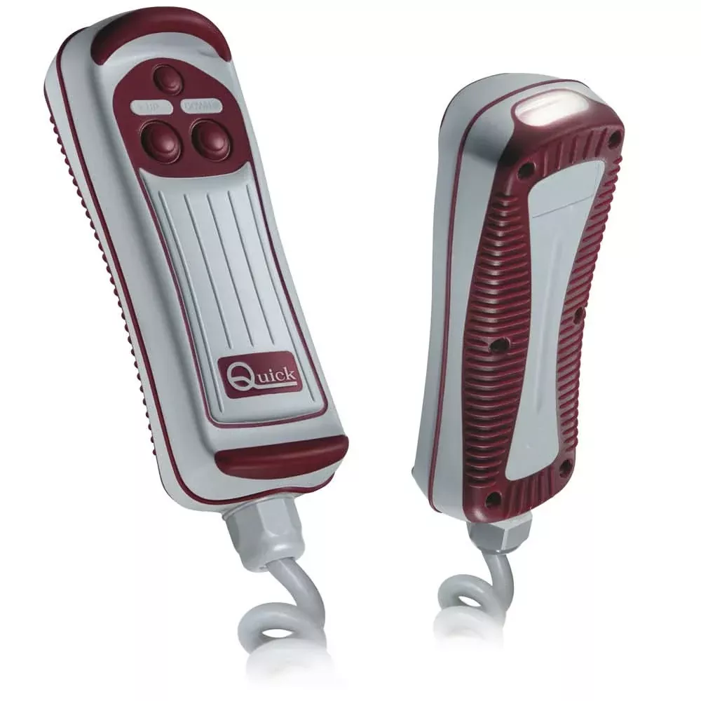 Quick HRC1002L 2-Button Remote Control with Built-in LED Lamp for Marine Applications - FPHRC1002L00D00