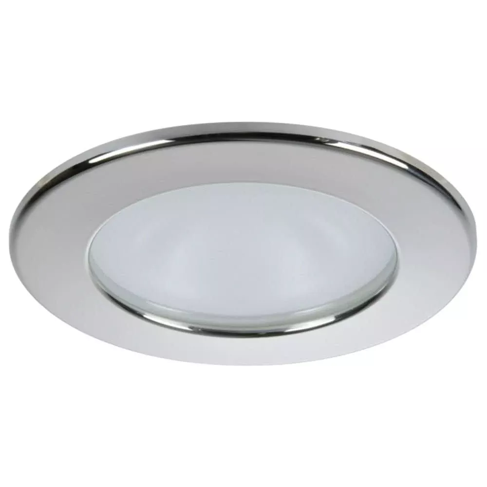 Quick Kai XP Downlight LED – 6W, IP66, Spring Mounted – Round Stainless Bezel, Round Warm White Light [FASP2492X12CD00]