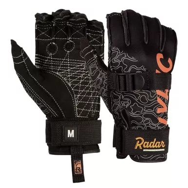 RADAR Women's Lyric Black/Grey/Coral Inside-Out Gloves