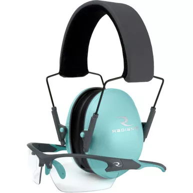 Radians LS0820CKCS Lowset Ladies Range Combo for Eye Protection, Aqua, 1 Pack