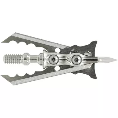 Rage R38100 Hypodermic NC Mechanical Broadheads, 100 Grain, Silver, 3 Pack